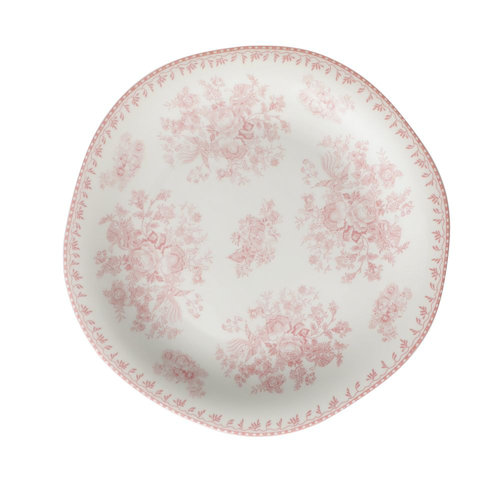 Luzerne Lancaster Pink Plate 8 In By Luzerne (Case Of 24) (Porcelain
